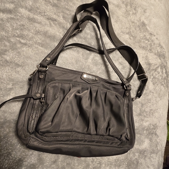 MZ WALLACE GREY Women's Bag WITH BOTH STRAPS AND MATCHING WALLET WITH STRAP - Picture 5 of 7